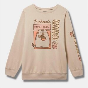 Pusheen Ramen Cozy Fleece Crew Sweatshirt